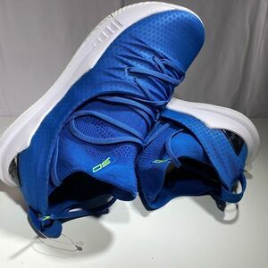 Under Armour Curry 5 Basketball Shoes White Blue 3020657-401 Size 14